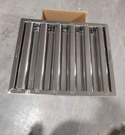Filtro de acero inoxidable de 16x20 pulgadas para campana de cocina comercial; filtro de grasa para campana extractora de restaurante.