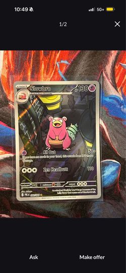 Pokemon Slowbro Illustration Rare Pitch Black