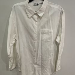 Vintage Paul Harris Men’s Large White Dress Shirt Collard Business Casual Shirt