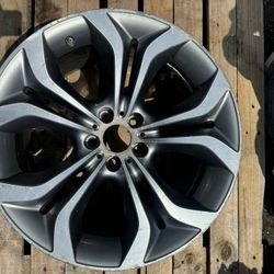 BMW 11-13 X5 11-14 X6 E70 E71 20x11 REAR ALUMINUM ALLOY 5 Y OPEN SPOKE WHEEL RIM