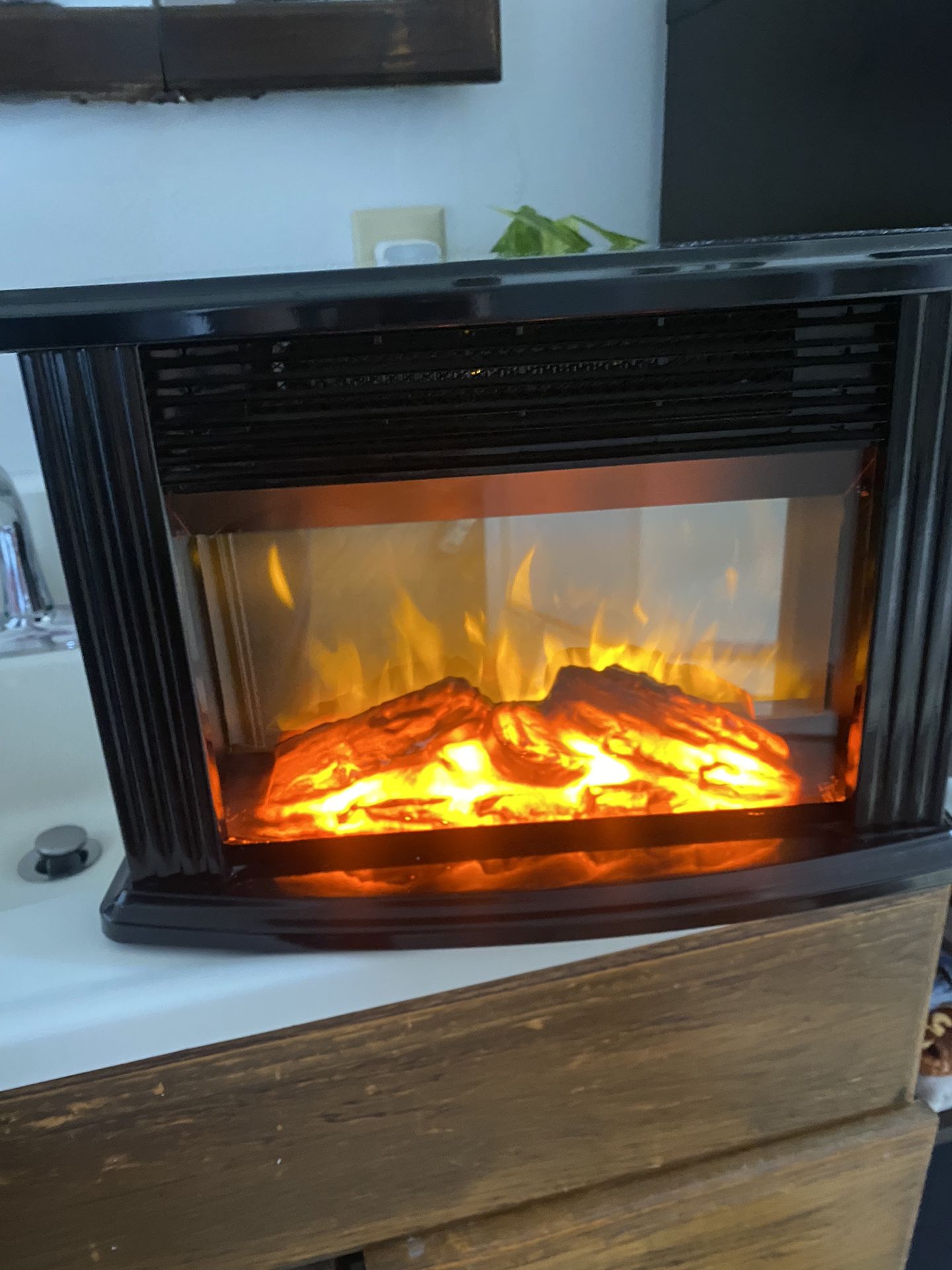 Mini Electric Fireplace Portable Heater