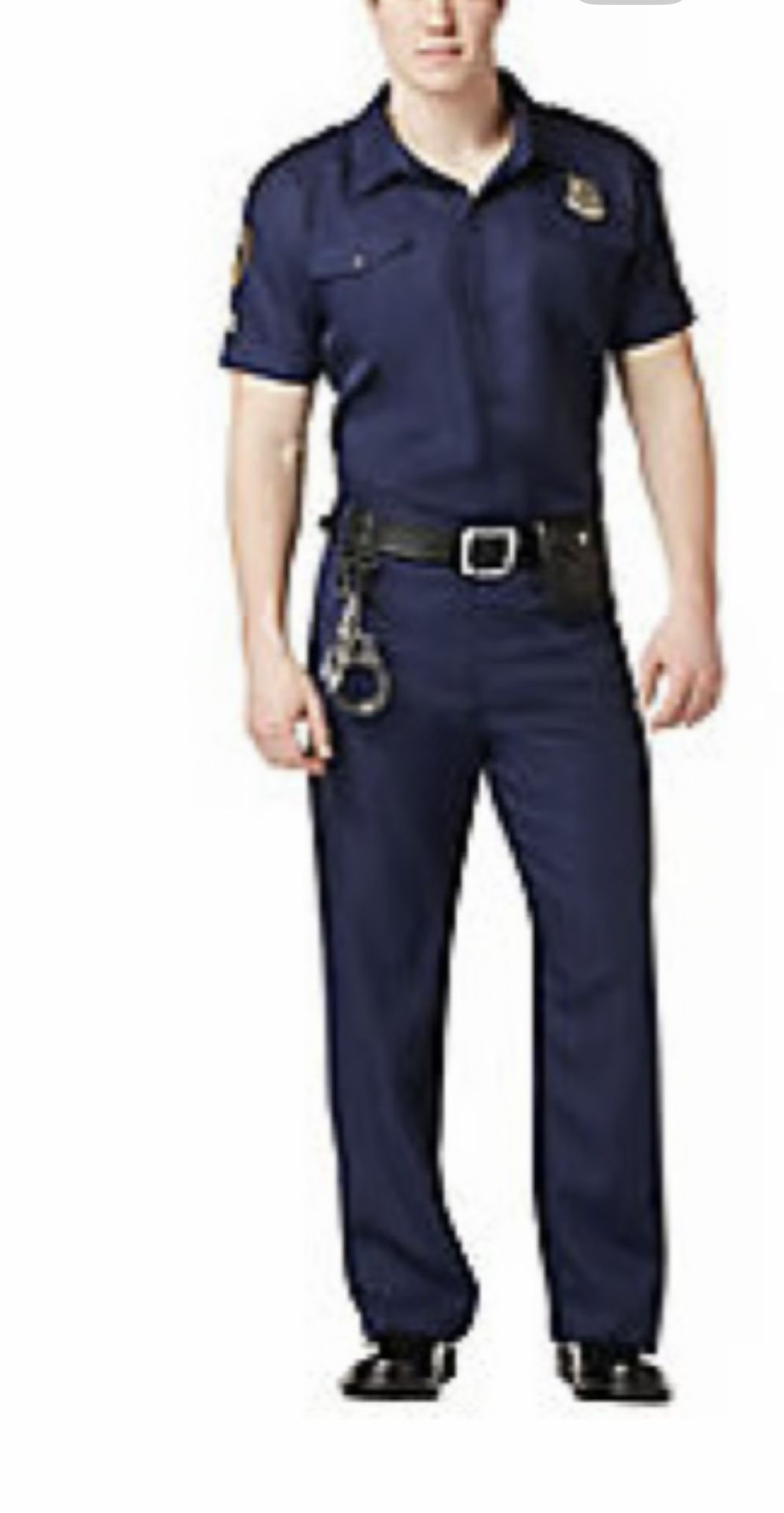 Disfraz De Policía Azul Para Adulto Large 