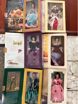 6 collectible hallmark Barbie new in box