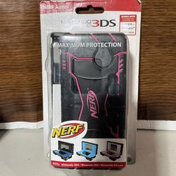 Pink Nerf Armor Case For Nintendo 3ds, Ds Lite, Dsi 