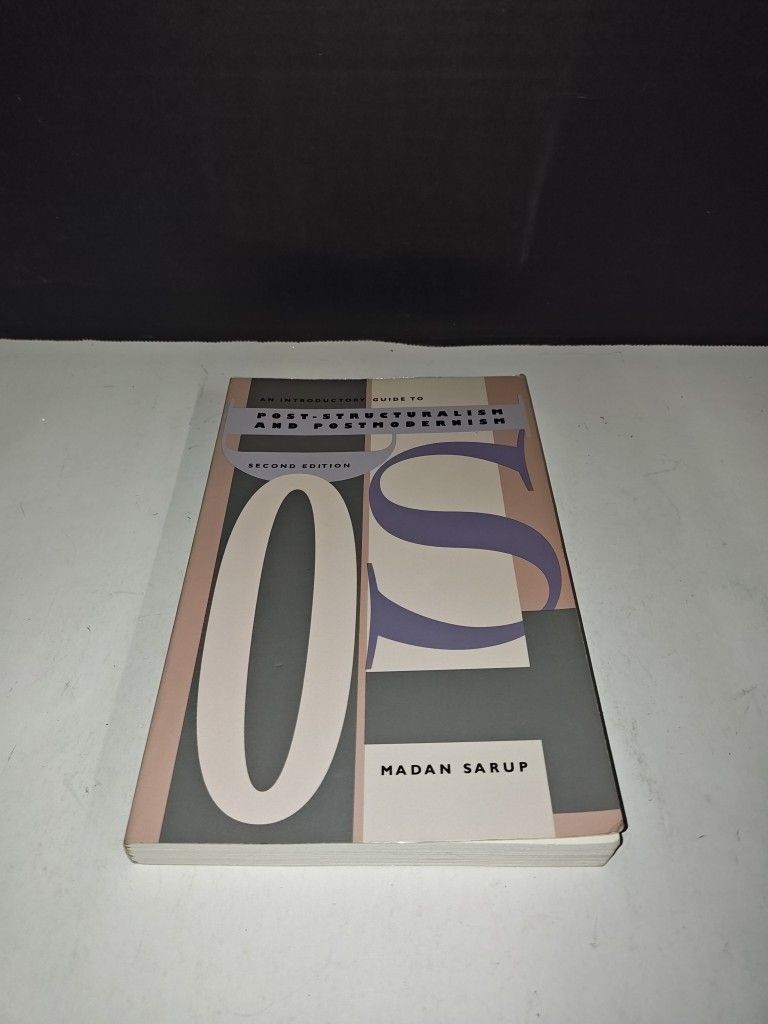 An Introductory Guide To Post-Structuralism & Postmodernism Second Edition Book. Has some wear from age use and storage. Has writing in it. See pictur