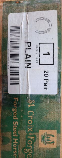 20 pair of #1plain St Crox horseshoes