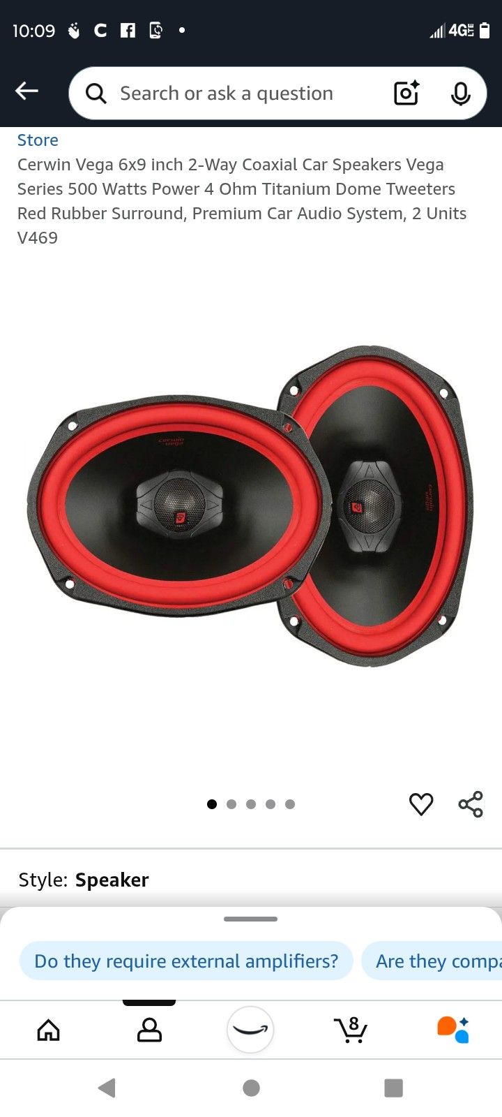 Cerwin Vega 6×9's