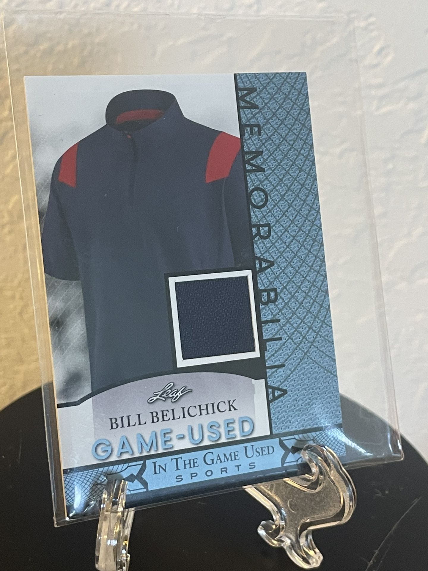 GAME USED Bill Belicheck