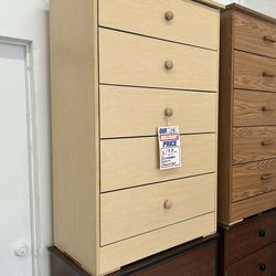 5 Drawers Chest dresser available in different colors