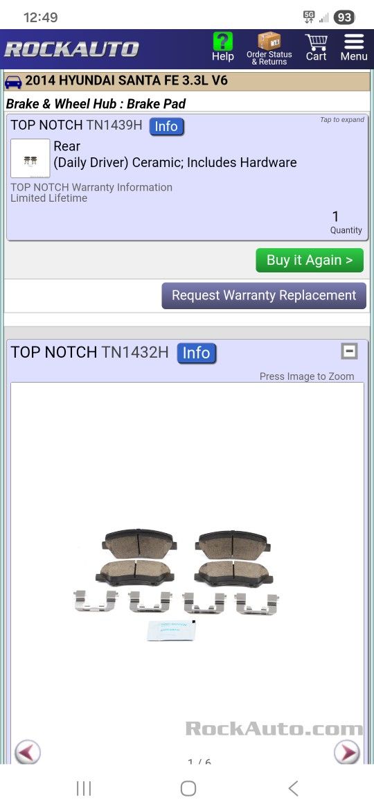 Brake Pads With Hardware