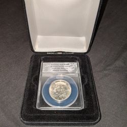 1964 Kennedy Silver Half Dollar Triple Die Obverse ANACS Graded