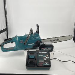 Makita XGT 18 in. 40V max Brushless Electric Cordless Battery Chainsaw Kit (5.0Ah) [USED LIKE NEW]