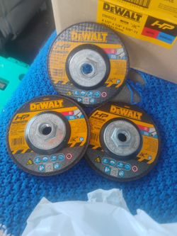 Lot Of 3 Grinding Wheels Dewalt