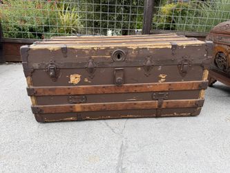 Antique Steamer Trunk – Hartmann / San Francisco – Early 1900s Travel Chest