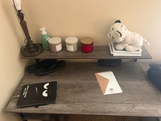 Large L-Shaped Desk With Drawers and Shelves – $110 OBO