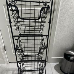 3 Tier Storage Basket Tower