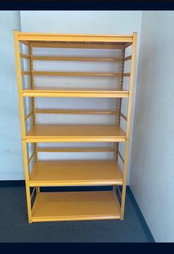 Brand New Inbox, Heavy Duty 5 Tier Metal 39.3 X 17.7 X 72.1 Yellow 2,500Lbs Capacity