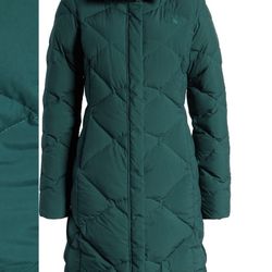 New The north Face Parka Coat, Green,L