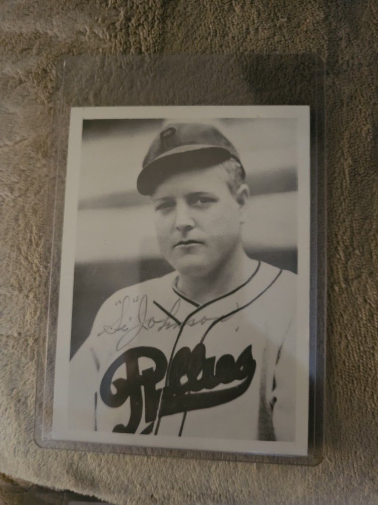 SI JOHNSON Baseball Autograph Photo