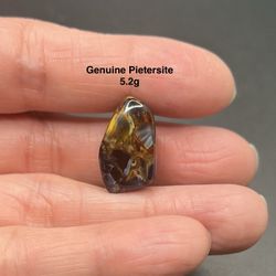 Pietersite Genuine  Stone from Namibia Africa 5.2g RARE (Free Selenite Stick)