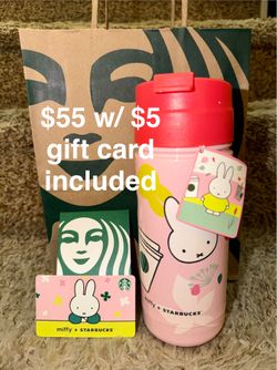 BRAND NEW Starbucks x Miffy Tumbler Cup Set