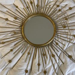 Gold Sun Decorative Mirror 