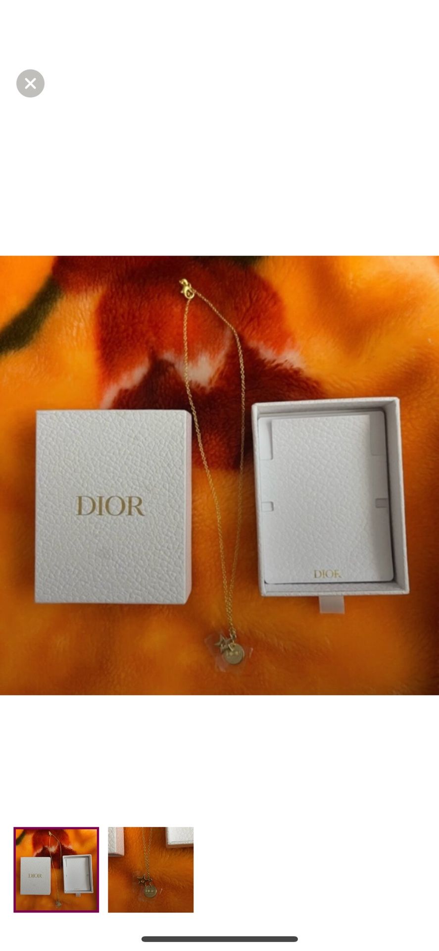 Dior Beauty Gold Chain Star Necklace - *Upcycled/Reworked*