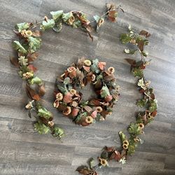 Fall Decor Decorations Sunflower Wreath And Garland