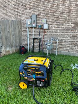 Generator inlet plugs , fans, lights , lights , fans