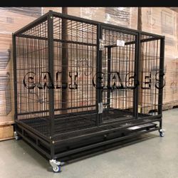 Dog Pet Cage Kennel Size 43” Large Fodling New In Box 📦