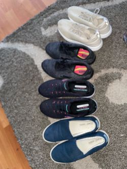 Lot of 4 Pairs Women's Sneakers and Slip-Ons
