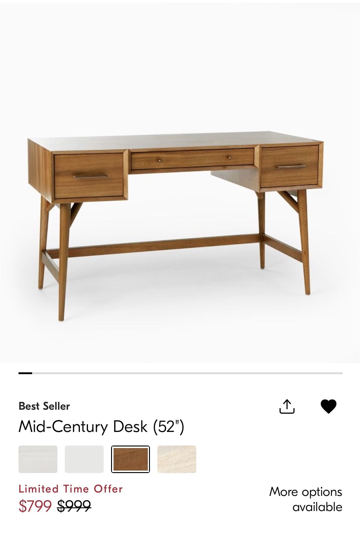 Williams Sonoma Westelm Desk Great Deal