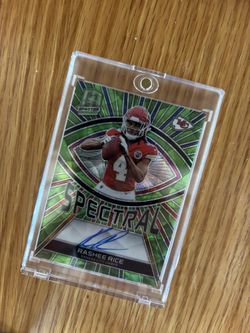 2023 panini spectar spectral prizm rashee rice SS-RRI Auto /35