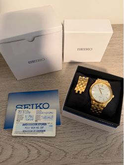 Gold Seiko Quartz Watch