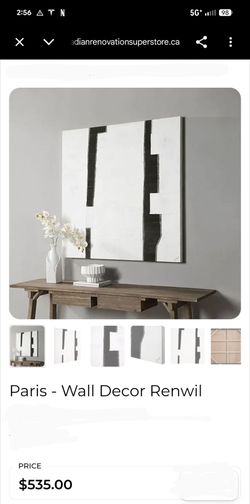 Renwil Paris Abstract Wall Decor