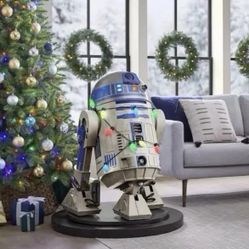 STAR WARS R2D2 CHRISTMAS DECORATION HOME DEPOT 3.5 FT R2-D2 (IN HAND)