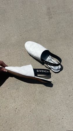 Givenchy White Leather Mule Flats size 9