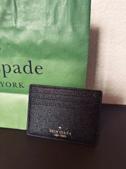 Kate Spade Black Card Holder Wallet