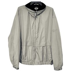 Dockers Jacket Men's Light Weight Khaki Tan Vented Full Zip Sz L