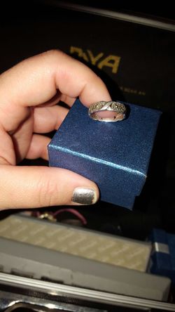 solid silver ring size 5