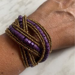Purple/Gold Cuff