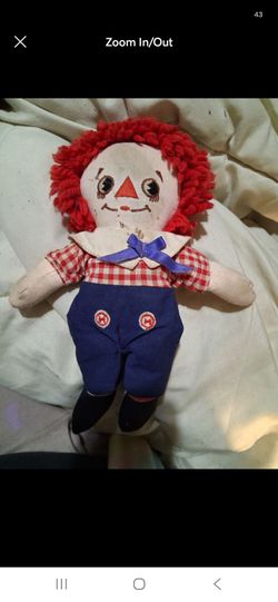 Vintage Raggedy Ann Cloth Doll