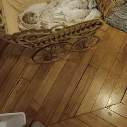 Vintage Baby Doll And Stroller 