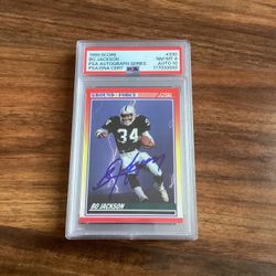 Autographed Bo Jackson PSA Graded Card