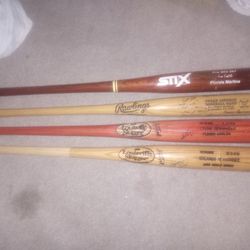 Signed Baseball Bats