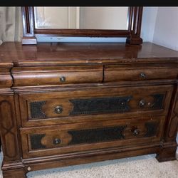 Oversized End Table, regular And Table/And Mirror To Go On Top Of Oversized And Table