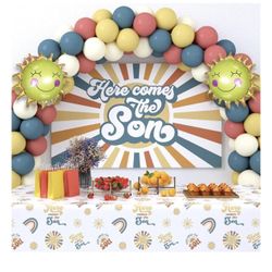 Here Comes The Sun  Balloons Arch Kit Baby Shower ( New )