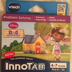 Vtech InnoTab Disney Junior Doc McStuffins Problem Solving Game Cartridge 4-7yrs