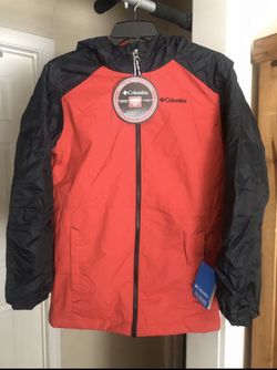Columbia Thermal Coil Winter Jacket Red Black