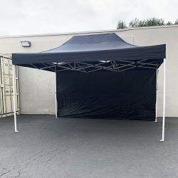 New in box $160 Heavy-Duty Canopy 10x15 FT with (1) Sidewall, Ez Popup Outdoor Party Tent (2 colors) 